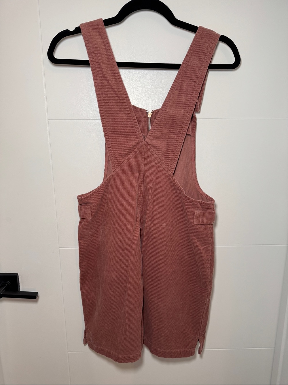 Corduroy Overall dress in Dusty Rose - Women